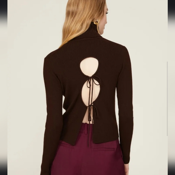 Thakoon Open Back Turtleneck Sweater - Picture 3 of 7